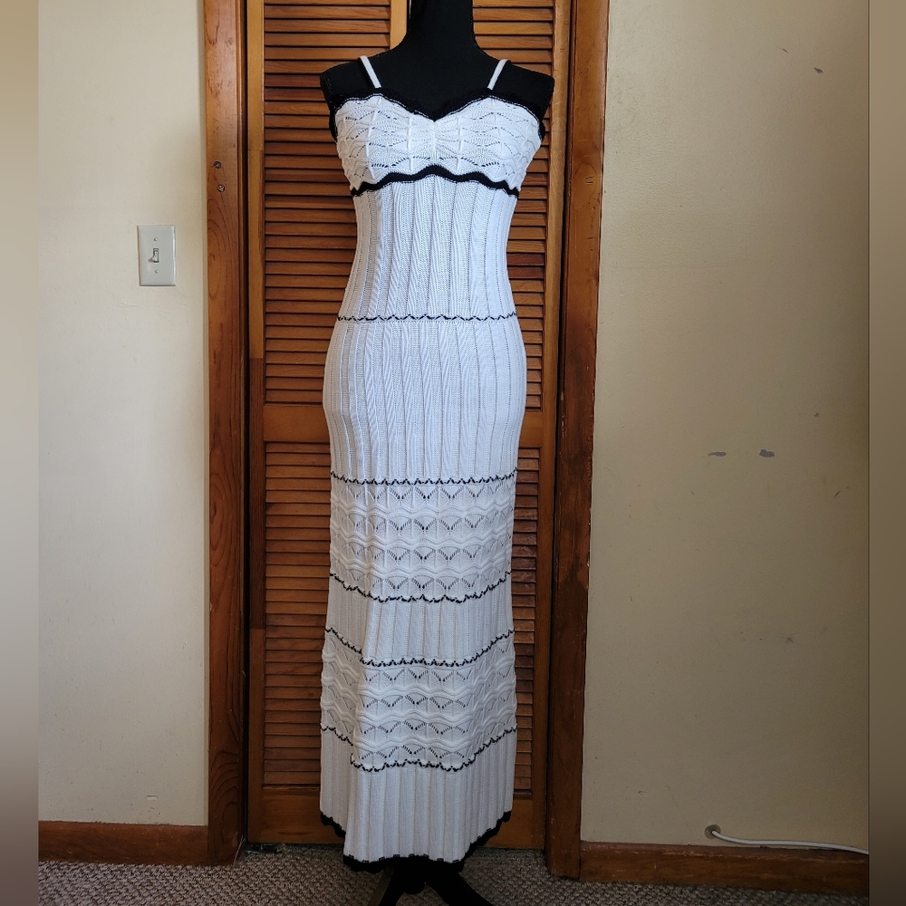 EUC One and Only Collective Knitted Spaghetti Strap Maxi Dress Size Small
